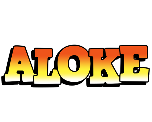 Aloke sunset logo