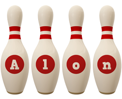 Alon bowling-pin logo