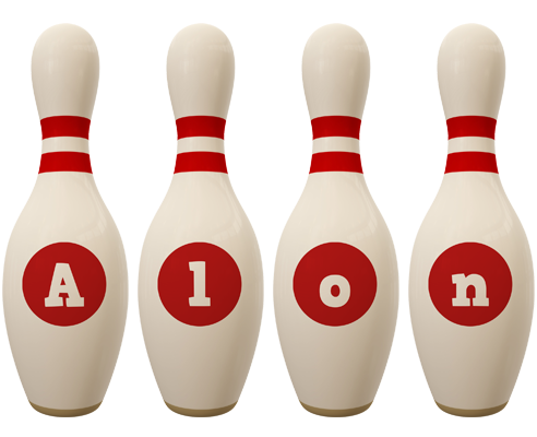 Alon bowling-pin logo