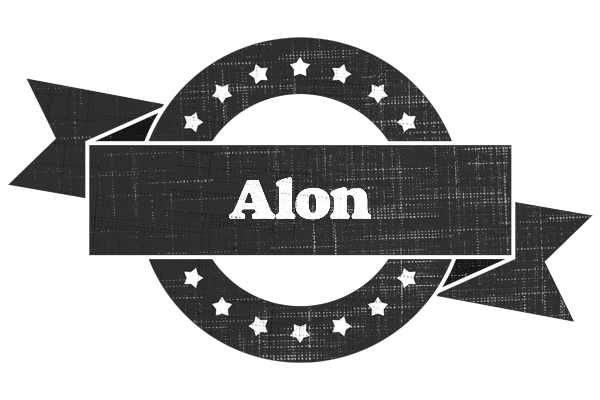 Alon grunge logo