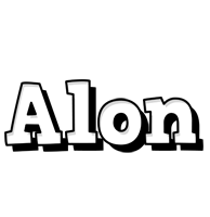 Alon snowing logo