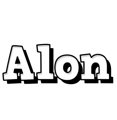 Alon snowing logo