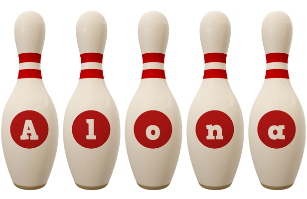 Alona bowling-pin logo