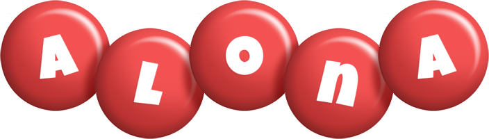 Alona candy-red logo