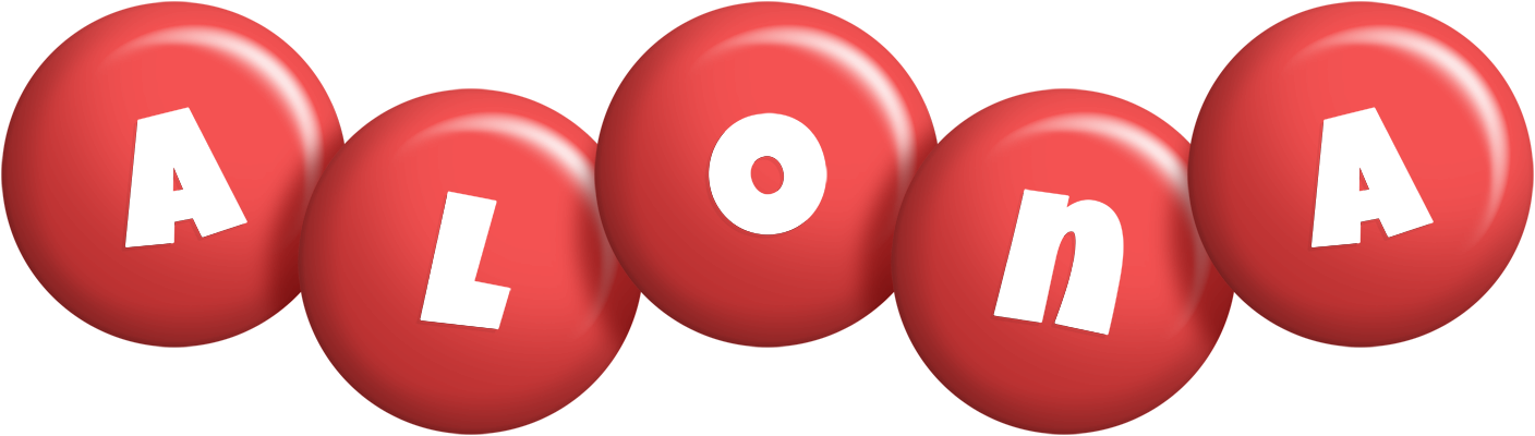 Alona candy-red logo