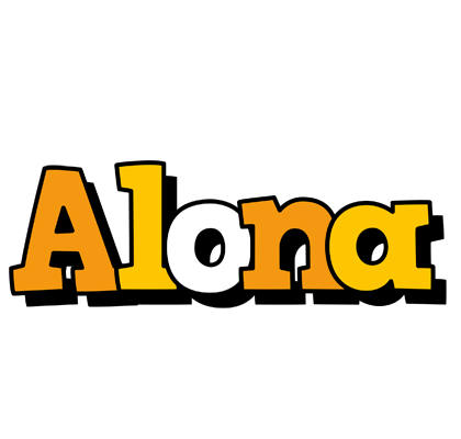 Alona cartoon logo