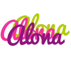 Alona flowers logo