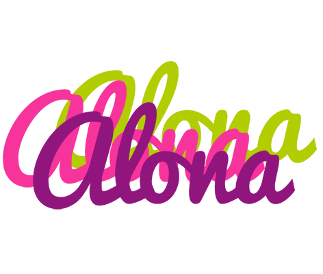Alona flowers logo