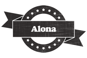 Alona grunge logo