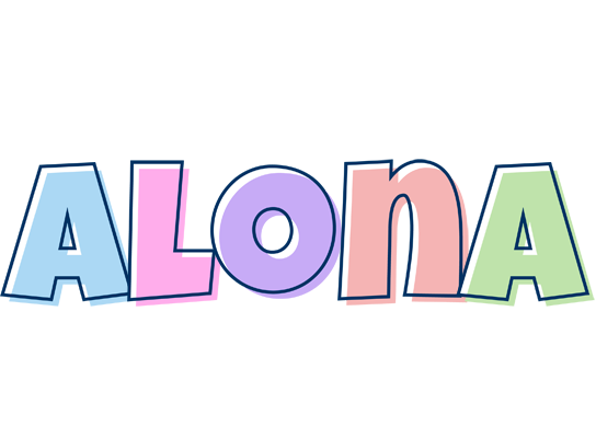 Alona pastel logo
