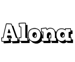Alona snowing logo