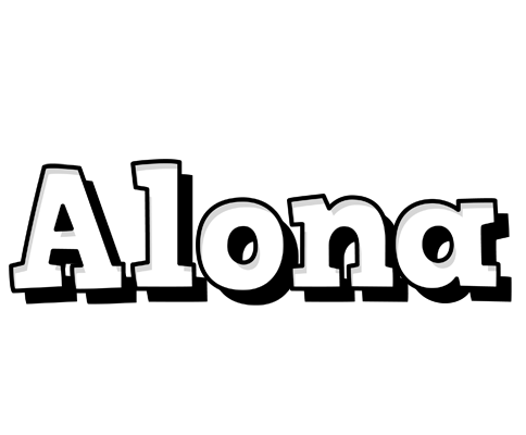 Alona snowing logo