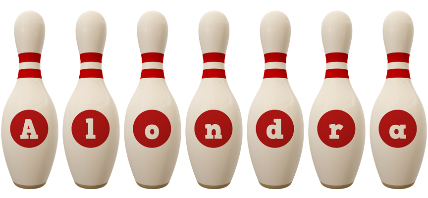 Alondra bowling-pin logo