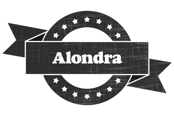 Alondra grunge logo