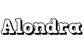 Alondra snowing logo