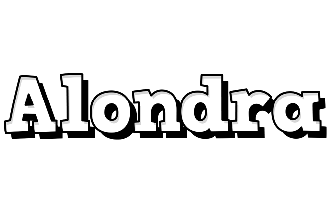 Alondra snowing logo