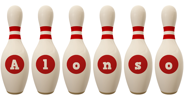 Alonso bowling-pin logo