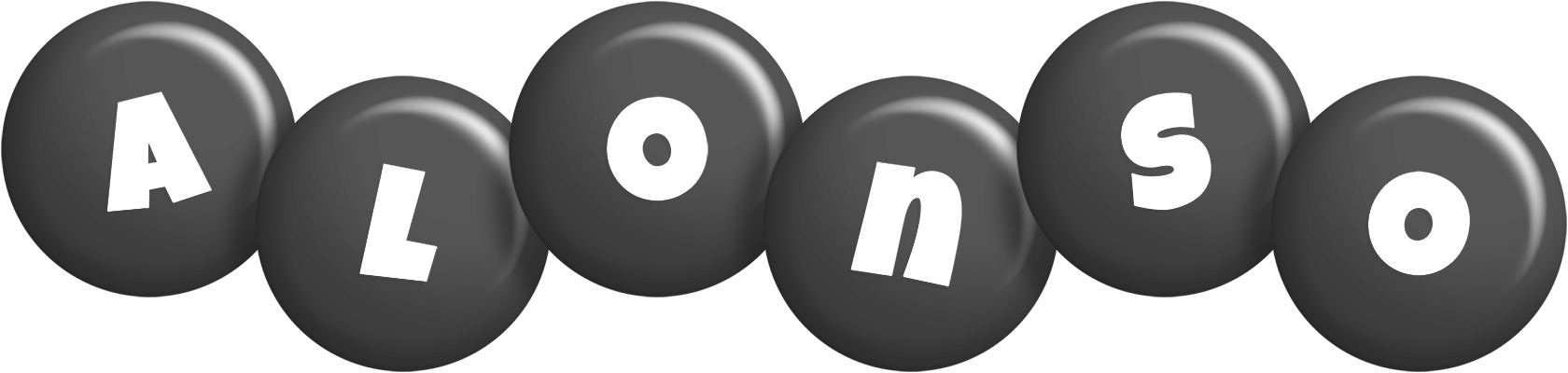 Alonso candy-black logo