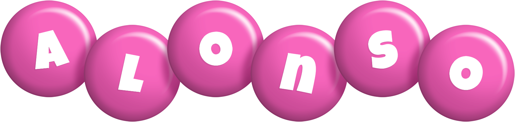 Alonso candy-pink logo