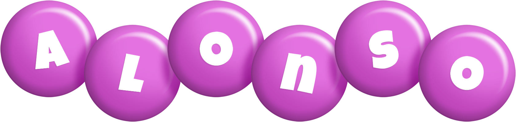 Alonso candy-purple logo