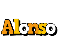 Alonso cartoon logo