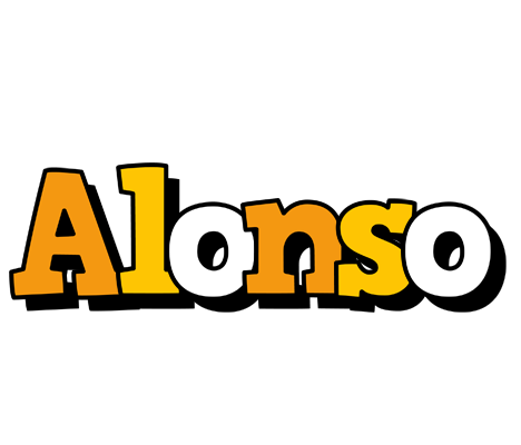 Alonso cartoon logo