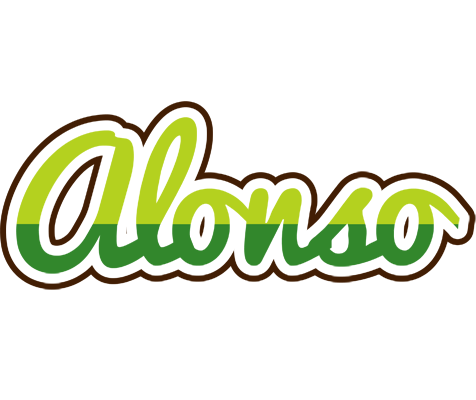 Alonso golfing logo
