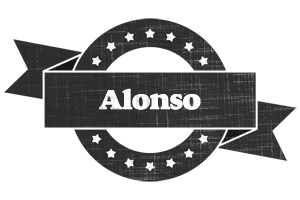 Alonso grunge logo