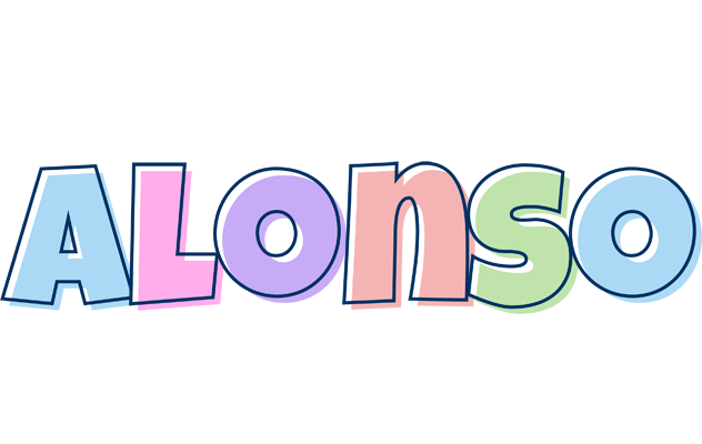 Alonso pastel logo