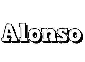 Alonso snowing logo