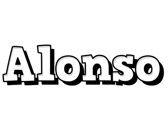 Alonso snowing logo