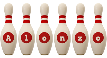 Alonzo bowling-pin logo