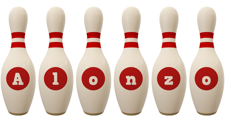 Alonzo bowling-pin logo