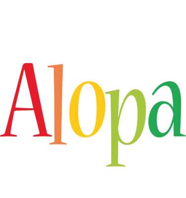 Alopa birthday logo