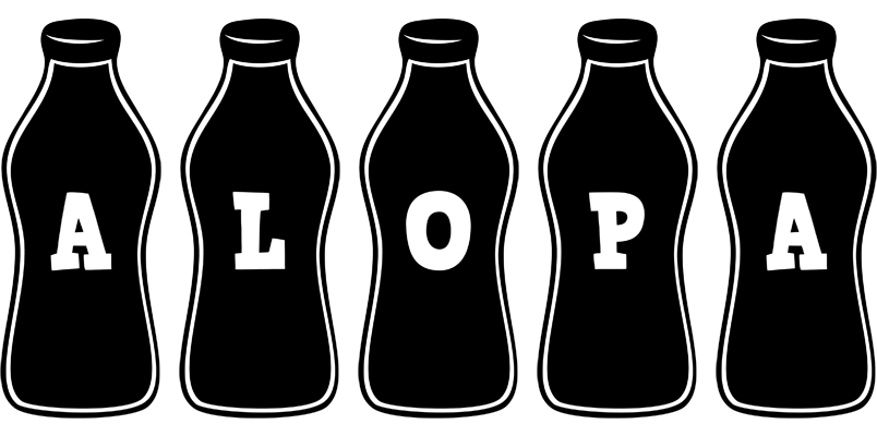 Alopa bottle logo