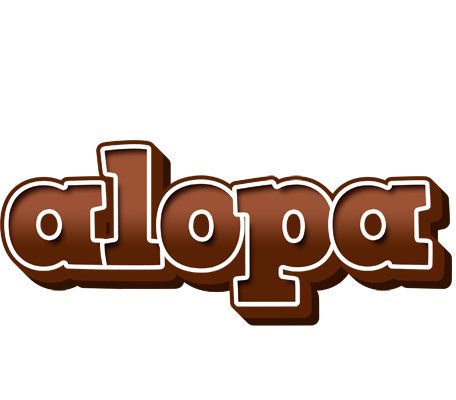 Alopa brownie logo