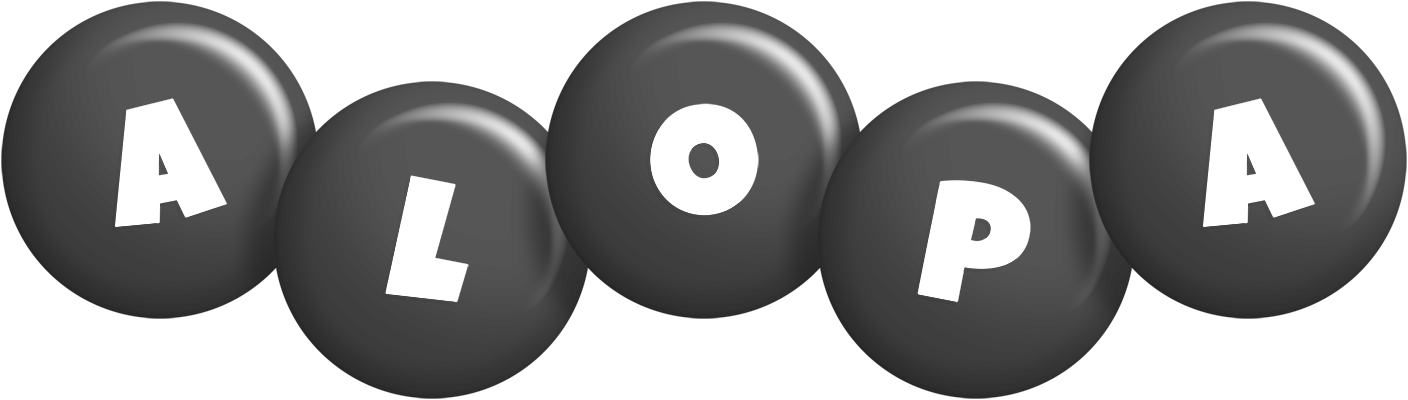 Alopa candy-black logo