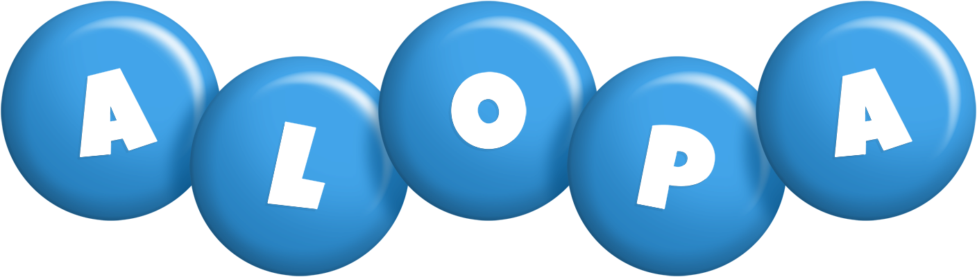 Alopa candy-blue logo