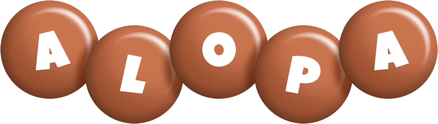 Alopa candy-brown logo