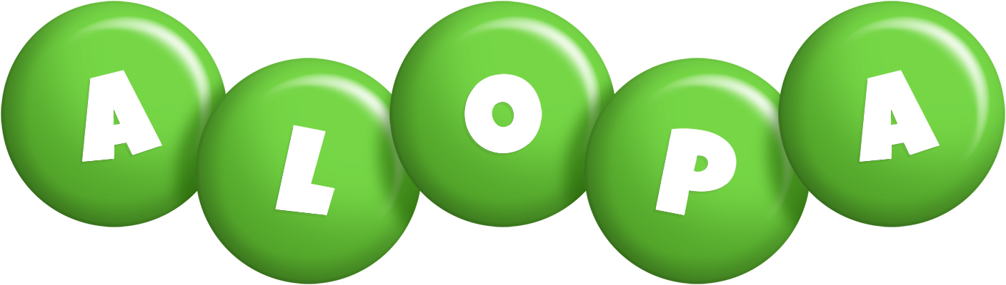 Alopa candy-green logo