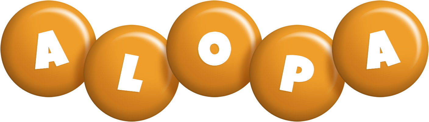 Alopa candy-orange logo