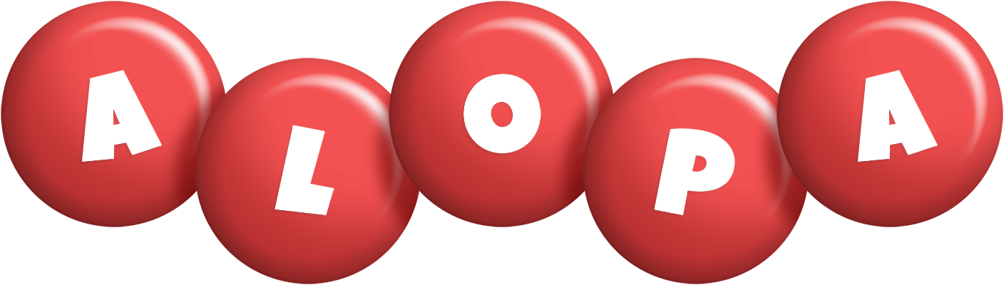 Alopa candy-red logo