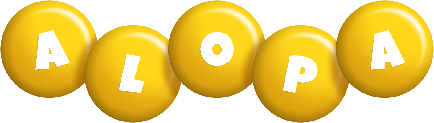 Alopa candy-yellow logo