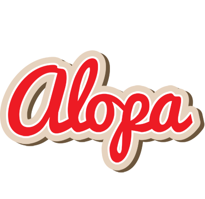 Alopa chocolate logo