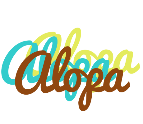 Alopa cupcake logo