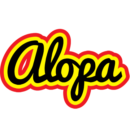 Alopa flaming logo