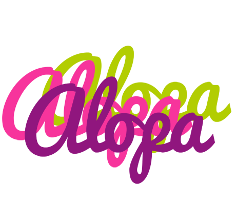 Alopa flowers logo
