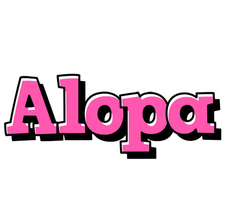 Alopa girlish logo