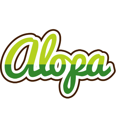 Alopa golfing logo