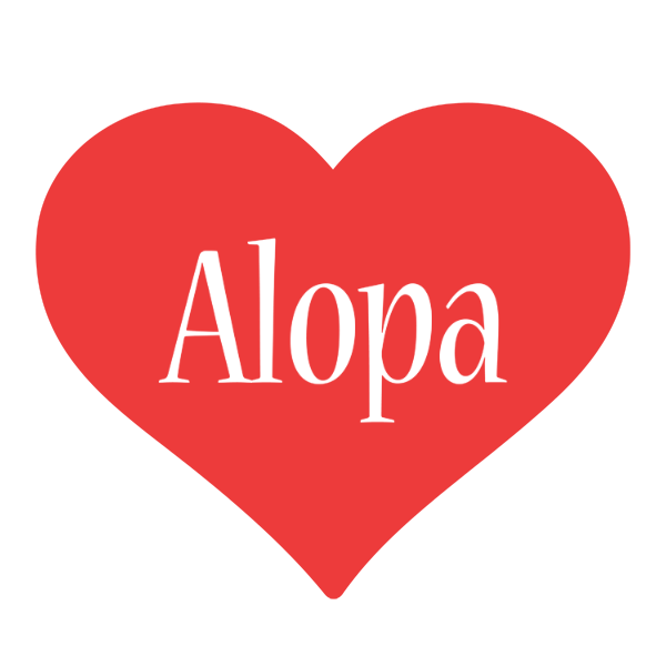 Alopa love logo